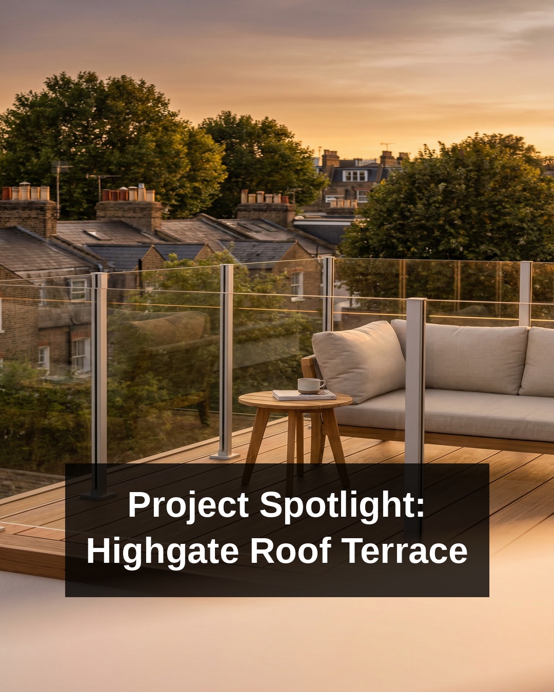 A completed BalcoDeck® terrace in Highgate, London